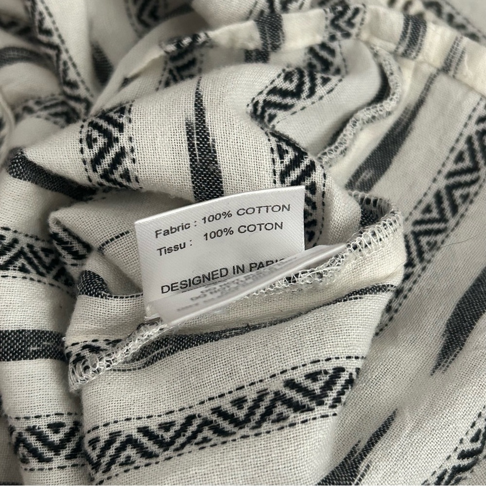 Miss June Paris Striped Boho Blouse with Embroidered Details - Picture 6 of 6